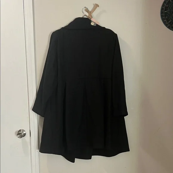 BloomChic Elegant Black Trench Coat - Picture 2 of 6